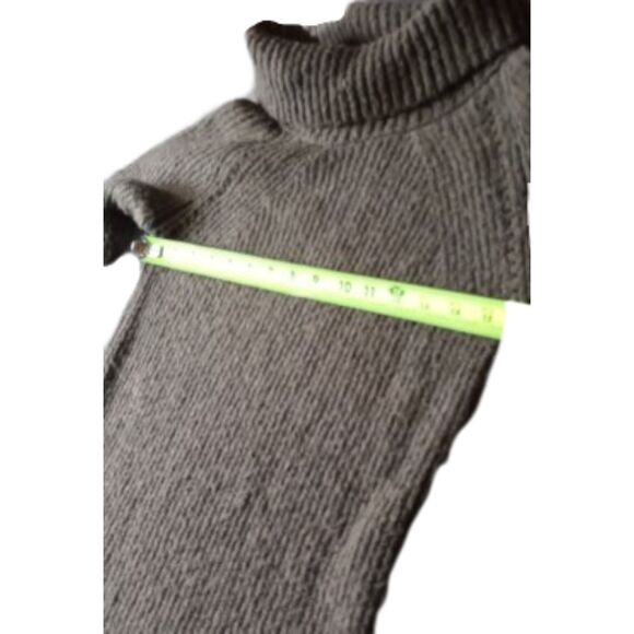 Chloe & Cyrus Women's Large Dark Gray Midi Sweater Dress - Picture 4 of 7